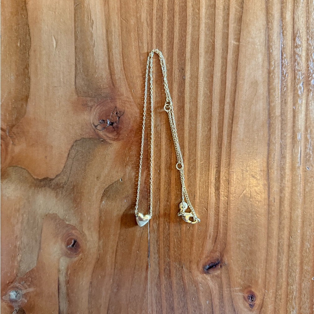 Madewell Gold Heart Charm Necklace